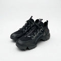 Christian Dior D-connect Sneakers Shoes Rubber Fabric Leather Black Logo