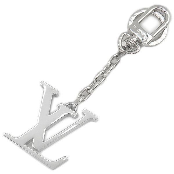 Louis Vuitton Key Holder Porte Cles Initiative Metal Silver Charm