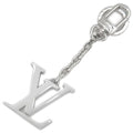 Louis Vuitton Key Holder Porte Cles Initiative Metal Silver Charm