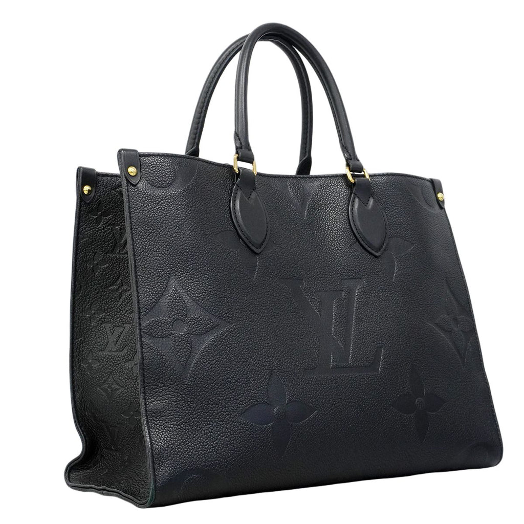 Louis Vuitton Tote Monogram Empreinte On The Go MM Noir 2-Way — view 2