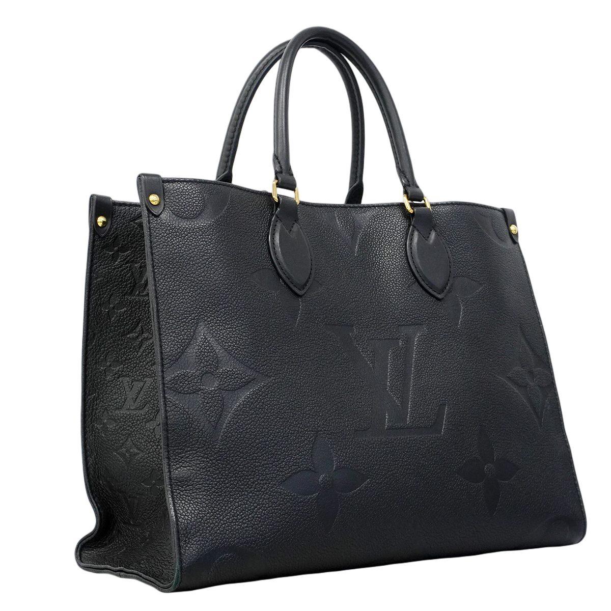 Louis Vuitton Tote Monogram Empreinte On The Go MM Noir 2-Way — view 2