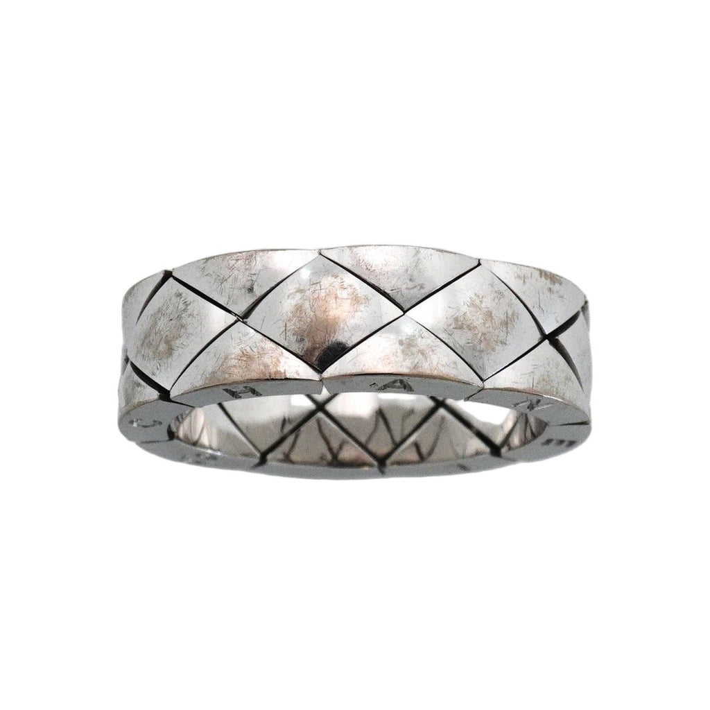 Chanel Ring Quilted 18k White Gold — view 2