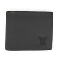 Louis Vuitton LV Aerogram Portefeuille Marco Bifold Wallet Leather Black
