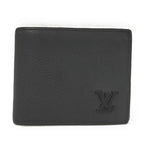 Louis Vuitton LV Aerogram Portefeuille Marco Bifold Wallet Leather Black