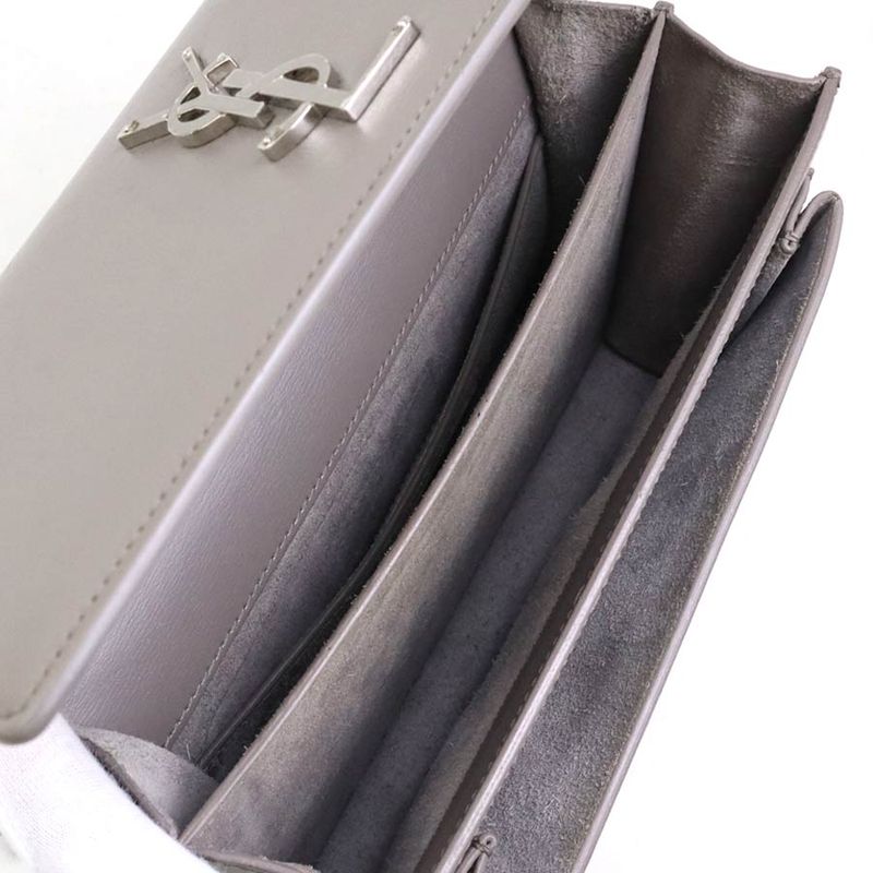 Saint Laurent Shoulder Gray Bag — view 5