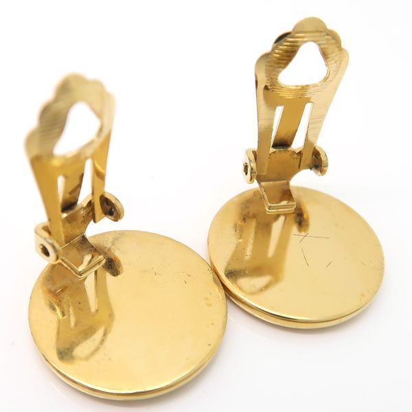 Christian Dior Earrings GP Round Logo Germany — view 5