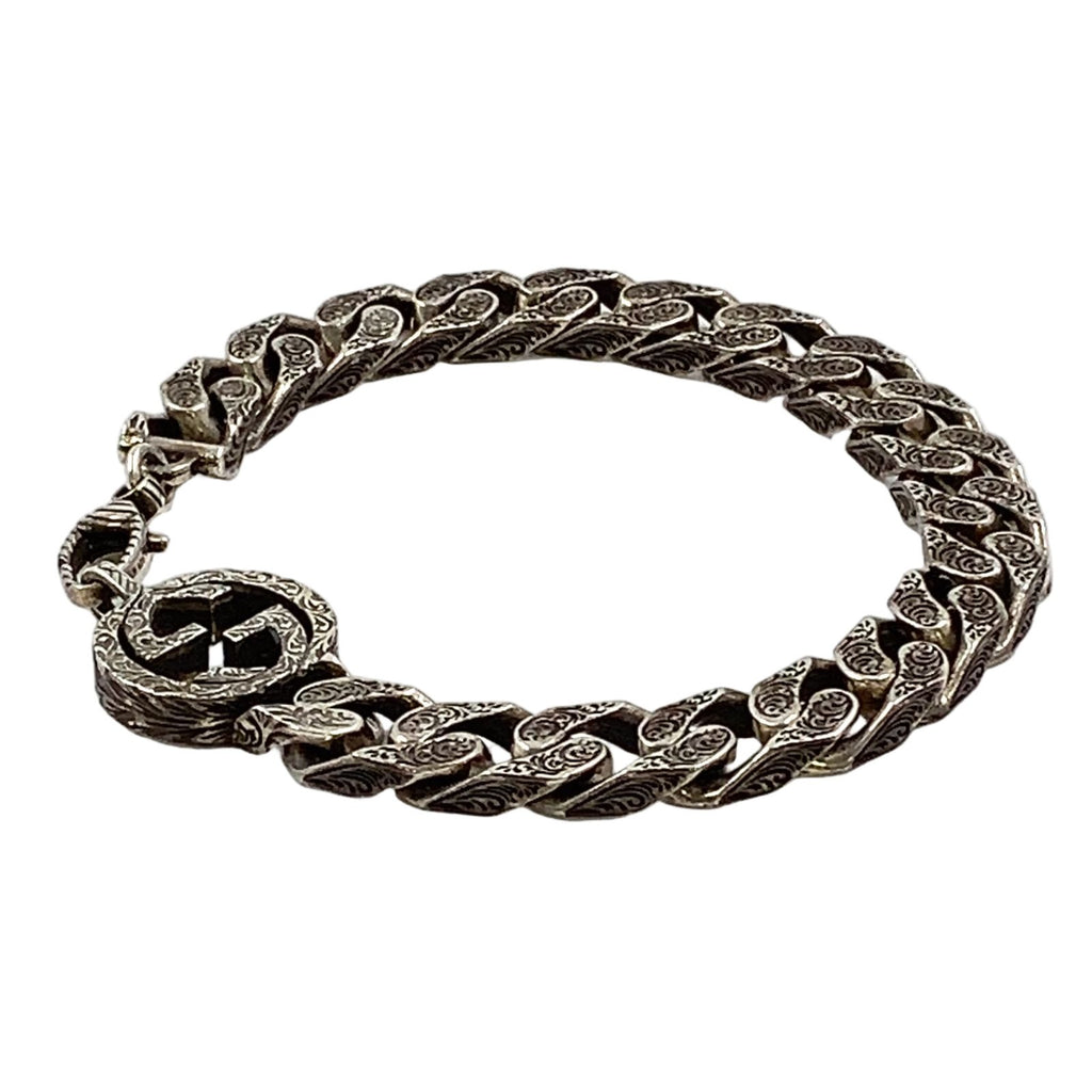 Gucci Interlocking Silver Bracelet — view 2