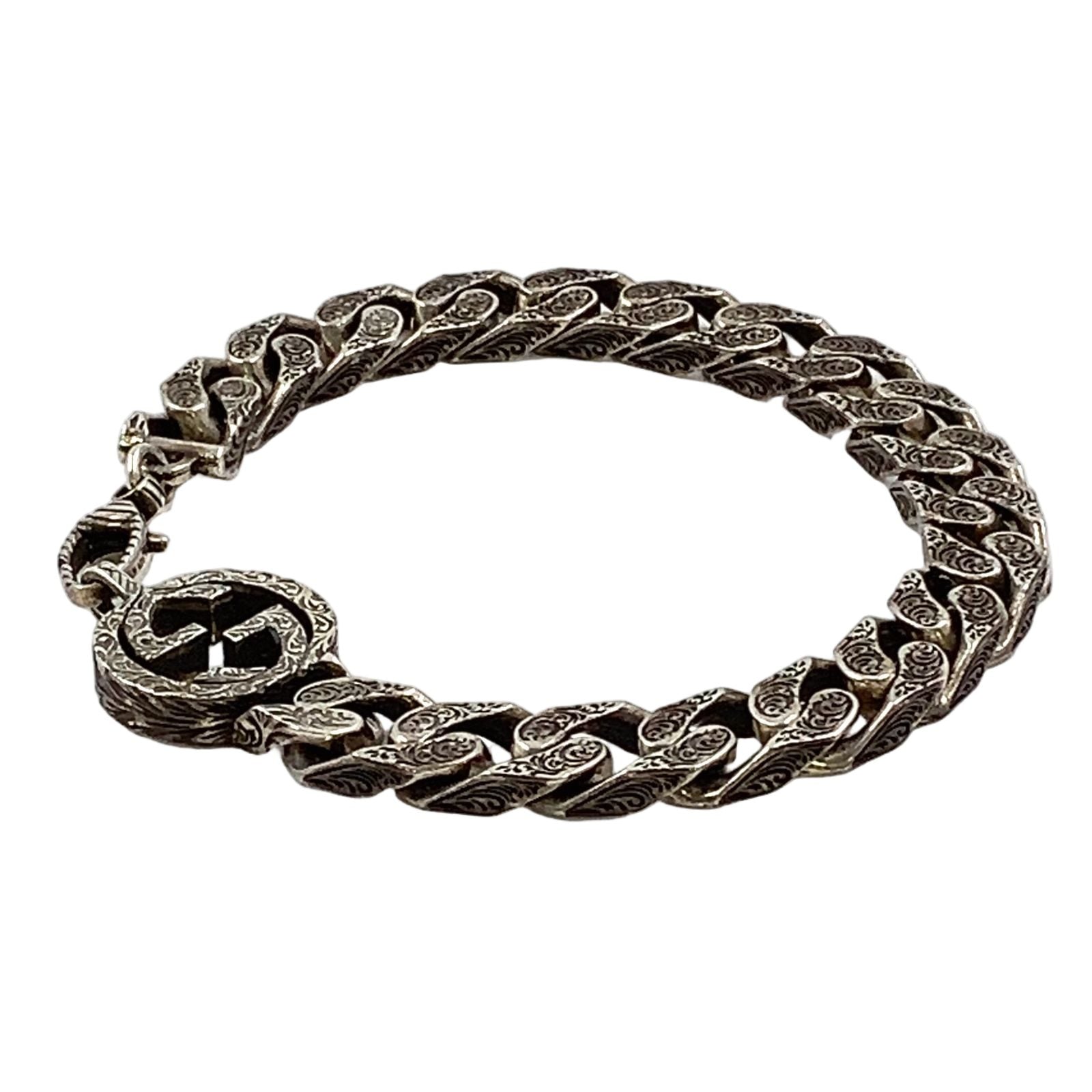 Gucci Interlocking Silver Bracelet — view 2