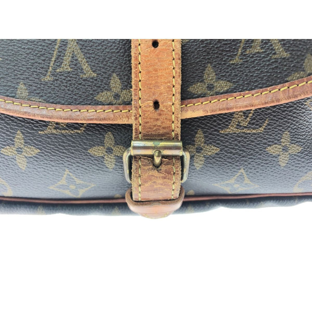 Louis Vuitton Shoulder Bag Monogram Saumur 30 Brown — view 7