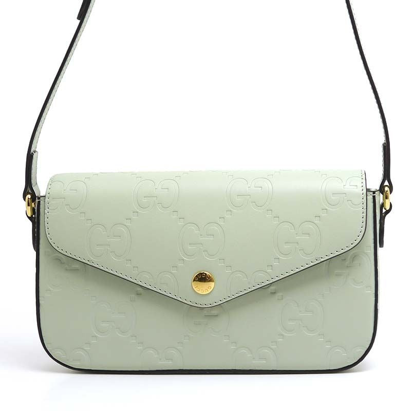 Gucci GG Super Mini Shoulder Bag Green Crossbody