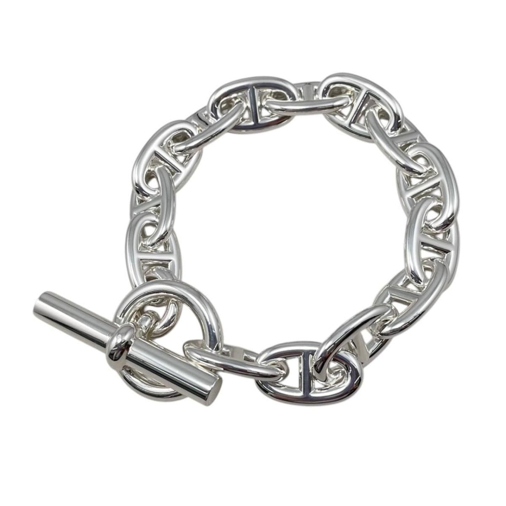 Hermes Bracelet Chaine D'ancre TGM 014 14 Links Silver