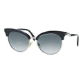 Fendi Logo Bro Type Cat Eye Sunglasses FF S Black Acetate Metal