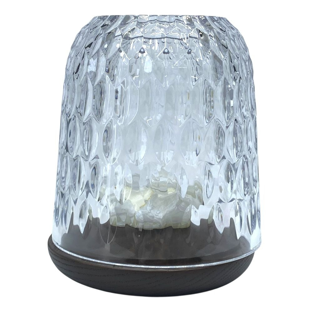 Hermes Saint Louis Folia Candle Holder PM Wood Glass