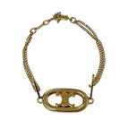 Celine Bracelet Bangle Cuff Gold Triomphe — view 4