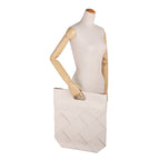 Bottega Veneta Tote Bag Leather Woven Slip Small Ivory — view 6