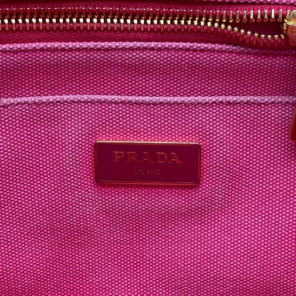 Prada Shoulder Bag Canapa Pink — view 5