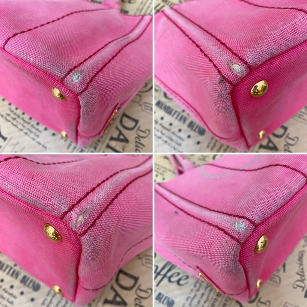 Prada Shoulder Bag Canapa Pink — view 8