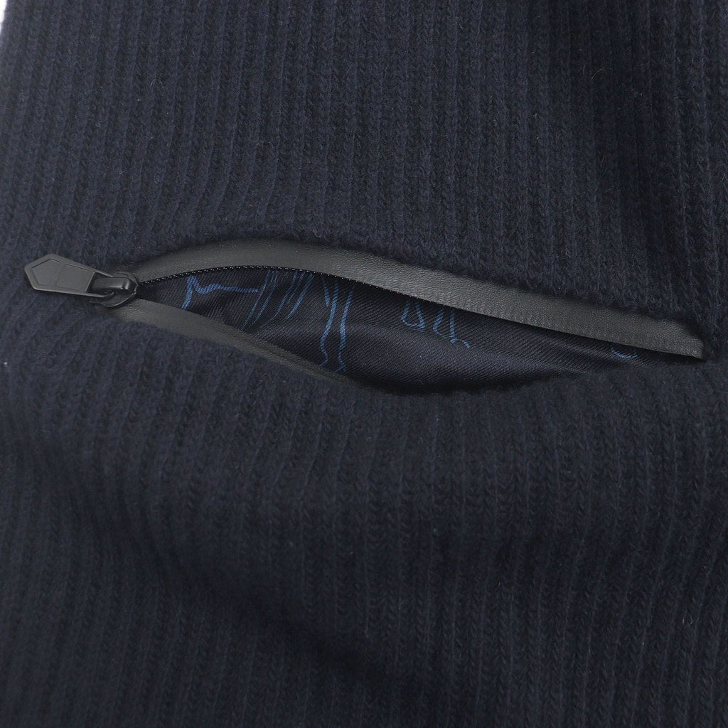 Hermes Wool Cashmere H Logo City Pocket Knit Scarf Stole — view 5