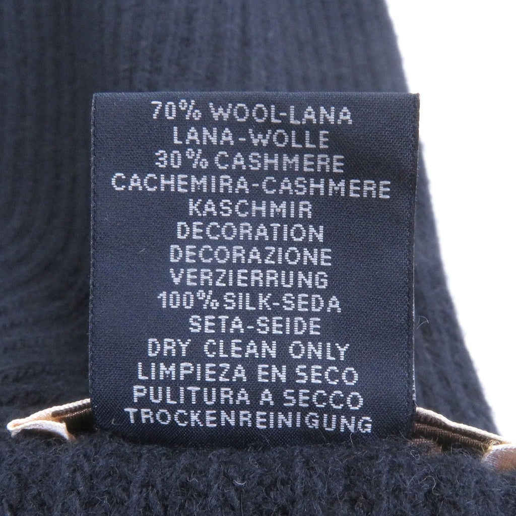 Hermes Wool Cashmere H Logo City Pocket Knit Scarf Stole — view 8