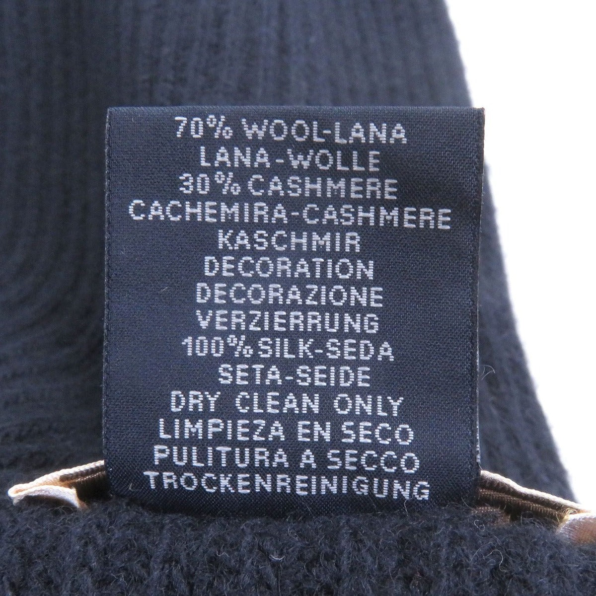 Hermes Wool Cashmere H Logo City Pocket Knit Scarf Stole — view 8