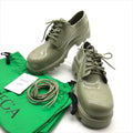 Bottega Veneta Stride Rubber Lace Up Shoes Khaki