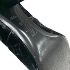 Louis Vuitton Silhouette Line Boots Short Shoes Velor Black Monogram — view 8