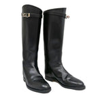 Hermes Jumping Boots 36 Silver Black Cles — view 2