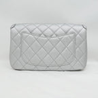 Chanel Small Chain Shoulder Bag Filigree Caviar Leather Silver Hardware — view 3