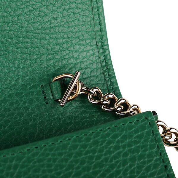 Gucci Shoulder Bag Dollar Calf Green — view 7