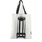 Loewe Tote Bag Leather Black White Mackintosh Argyle Chair Pattern Large Size