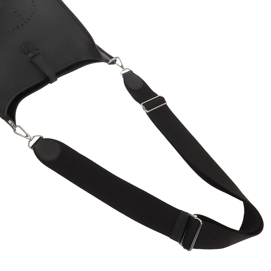 Hermes Evelyne 3 PM Black Silver Taurillon Shoulder Bag — view 4