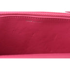 Chanel Chain Wallet Shoulder Bag Long Clutch Lambskin Pink Silver — view 7