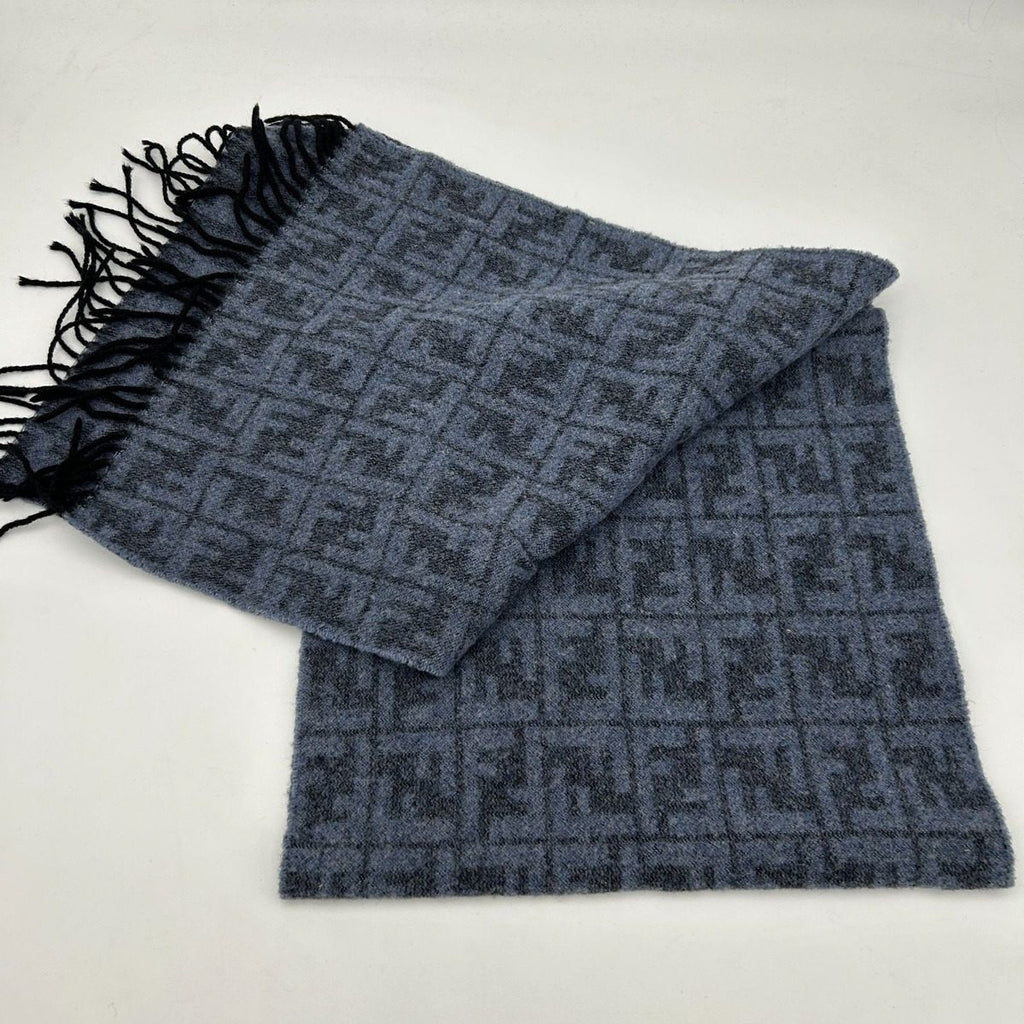 Fendi Scarf Zucca Pattern Blue — view 2