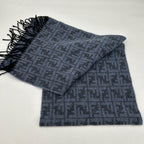 Fendi Scarf Zucca Pattern Blue — view 2