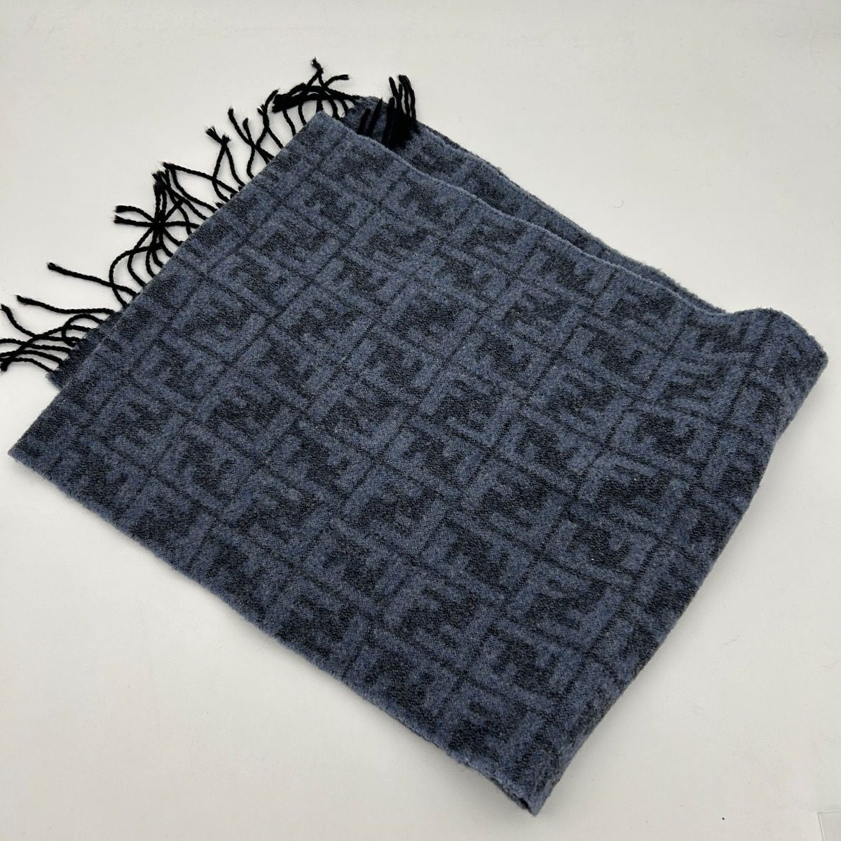 Fendi Scarf Zucca Pattern Blue — view 3