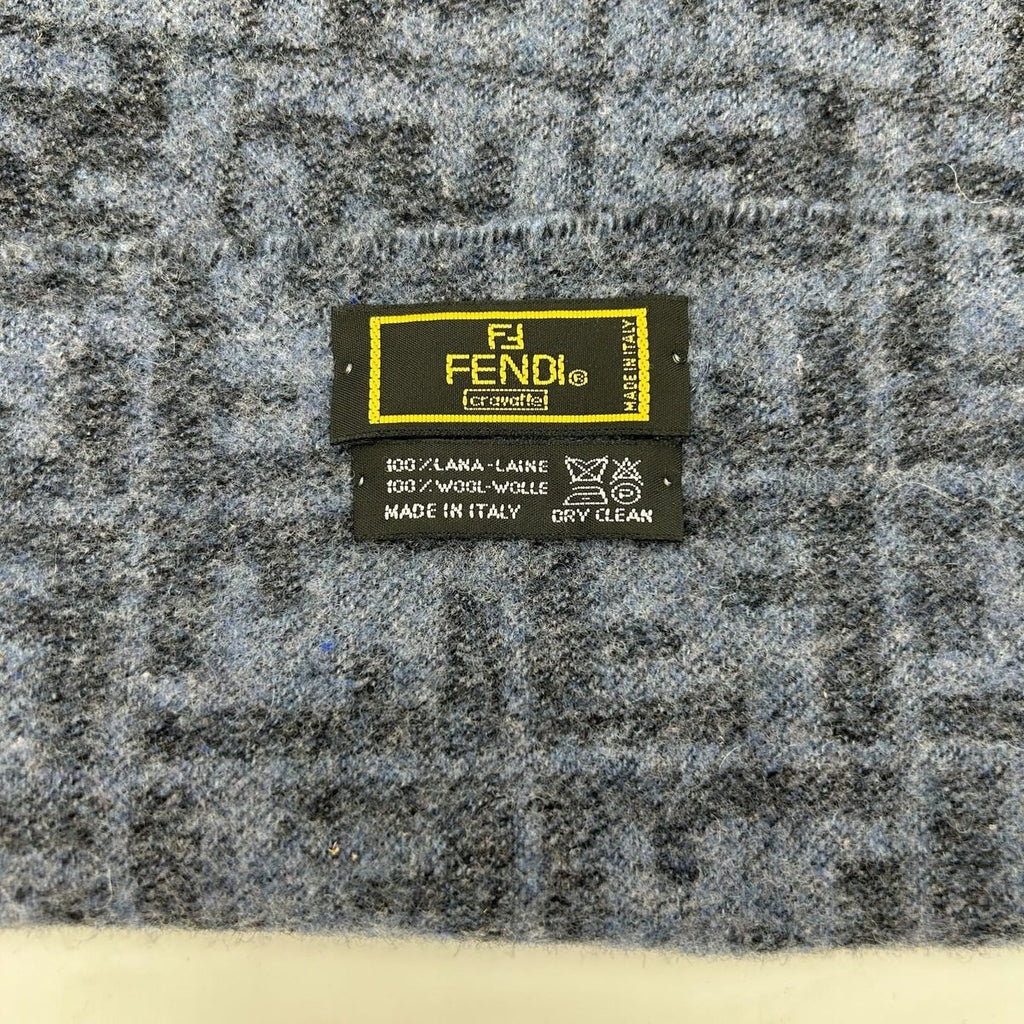 Fendi Scarf Zucca Pattern Blue — view 4