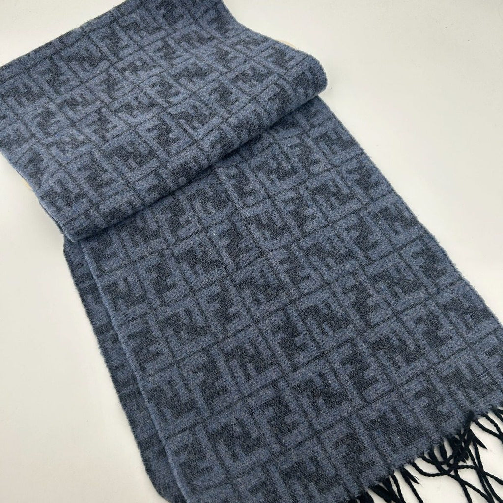 Fendi Scarf Zucca Pattern Blue — view 5