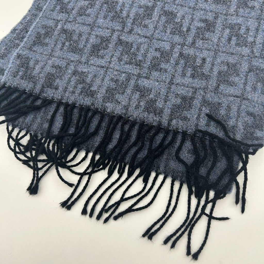 Fendi Scarf Zucca Pattern Blue — view 6