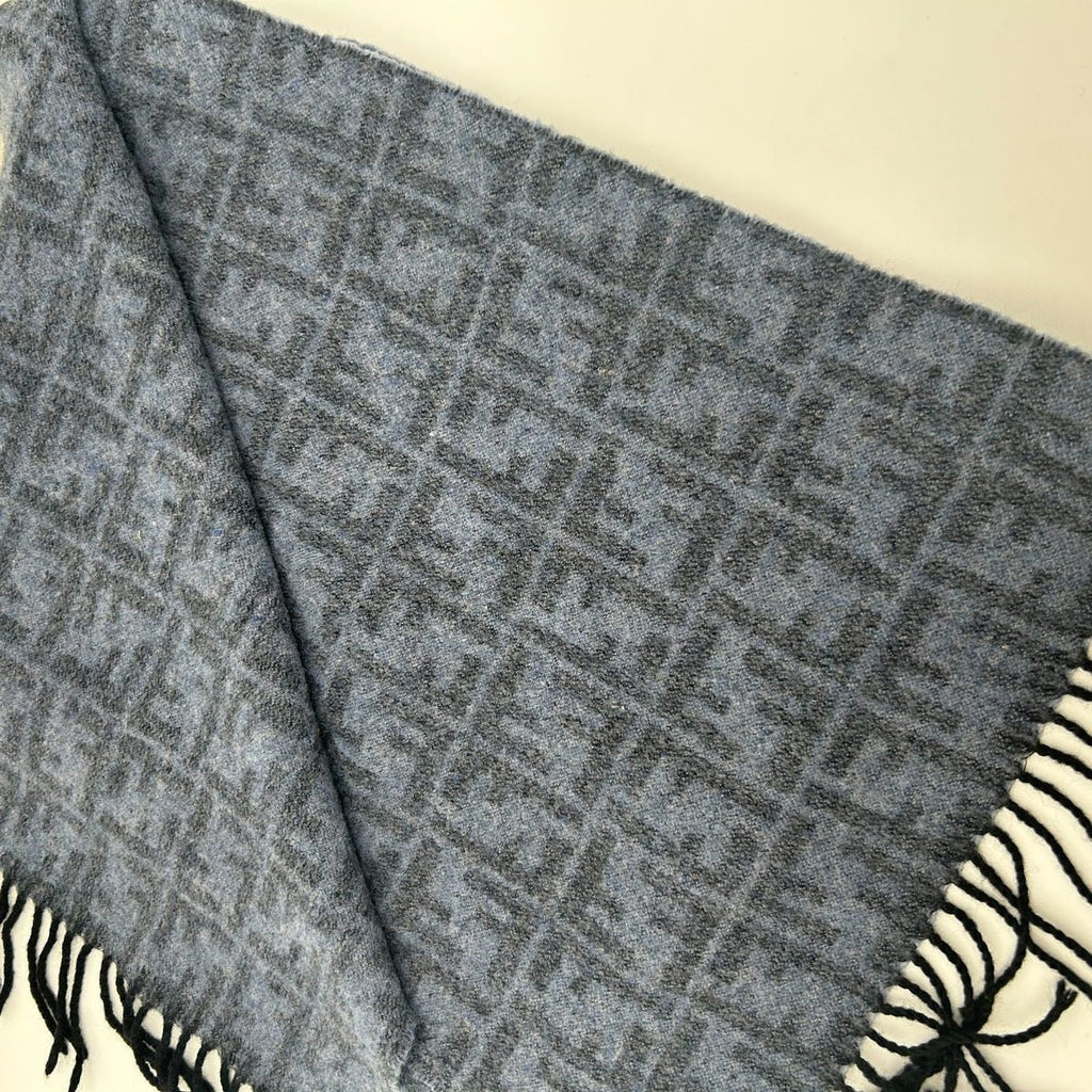 Fendi Scarf Zucca Pattern Blue — view 7