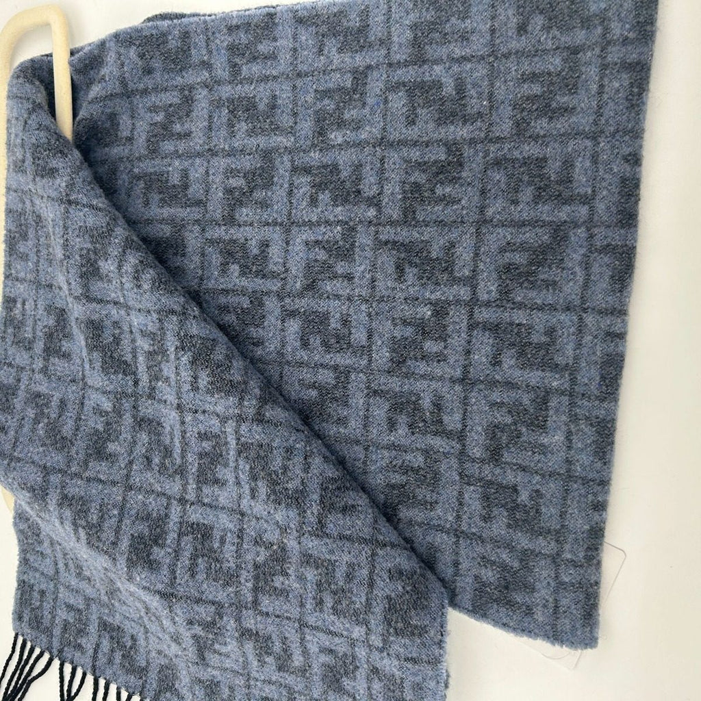Fendi Scarf Zucca Pattern Blue — view 8