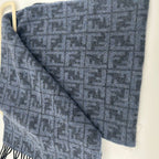 Fendi Scarf Zucca Pattern Blue — view 8