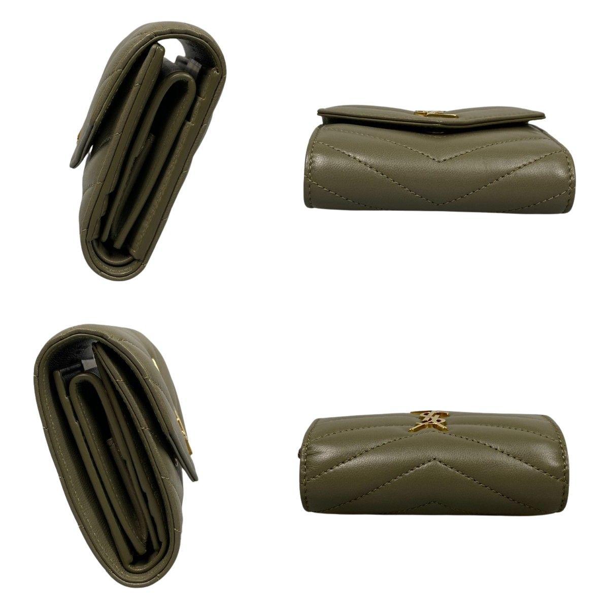 Saint Laurent Monogram YSL Cassandra Multi Wallet Trifold — view 3