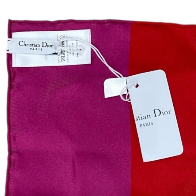 Christian Dior 22 Flp070 I615 2022 Flower Pop Scarf Silk Red Blue Pink — view 7