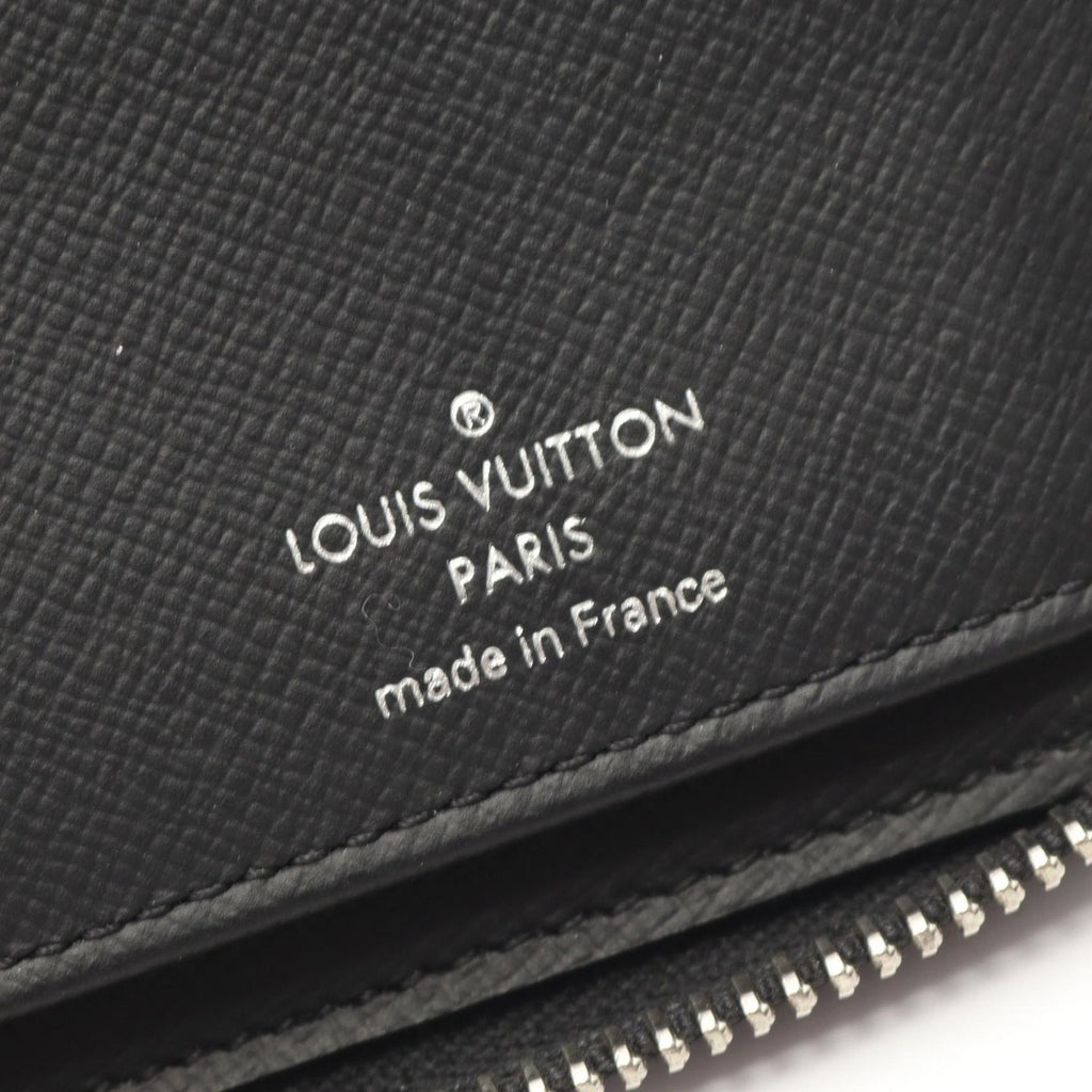 Louis Vuitton Round Wallet Zippy Vertical Noir Black Leather — view 4
