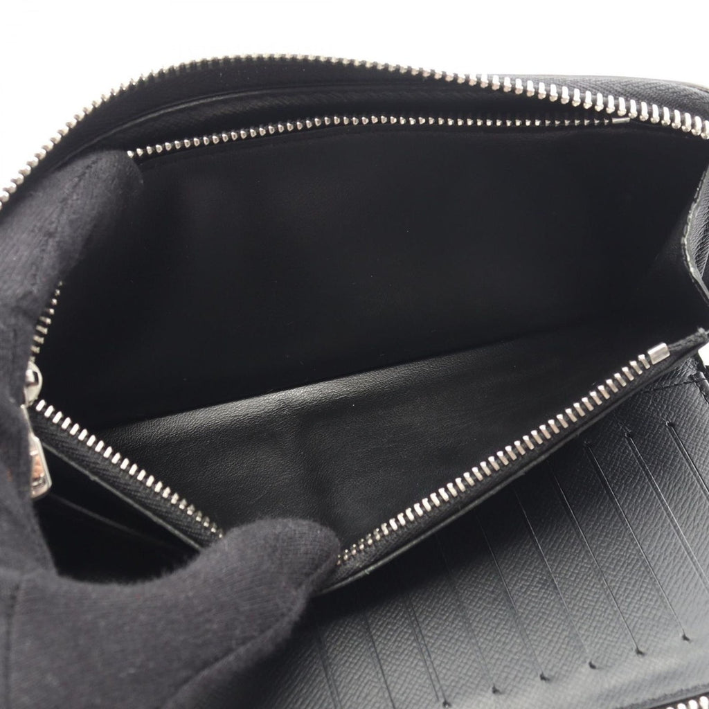 Louis Vuitton Round Wallet Zippy Vertical Noir Black Leather — view 5