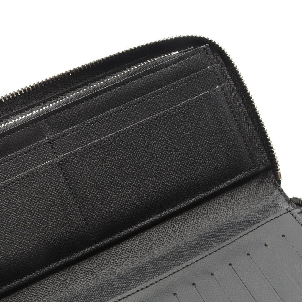 Louis Vuitton Round Wallet Zippy Vertical Noir Black Leather — view 6