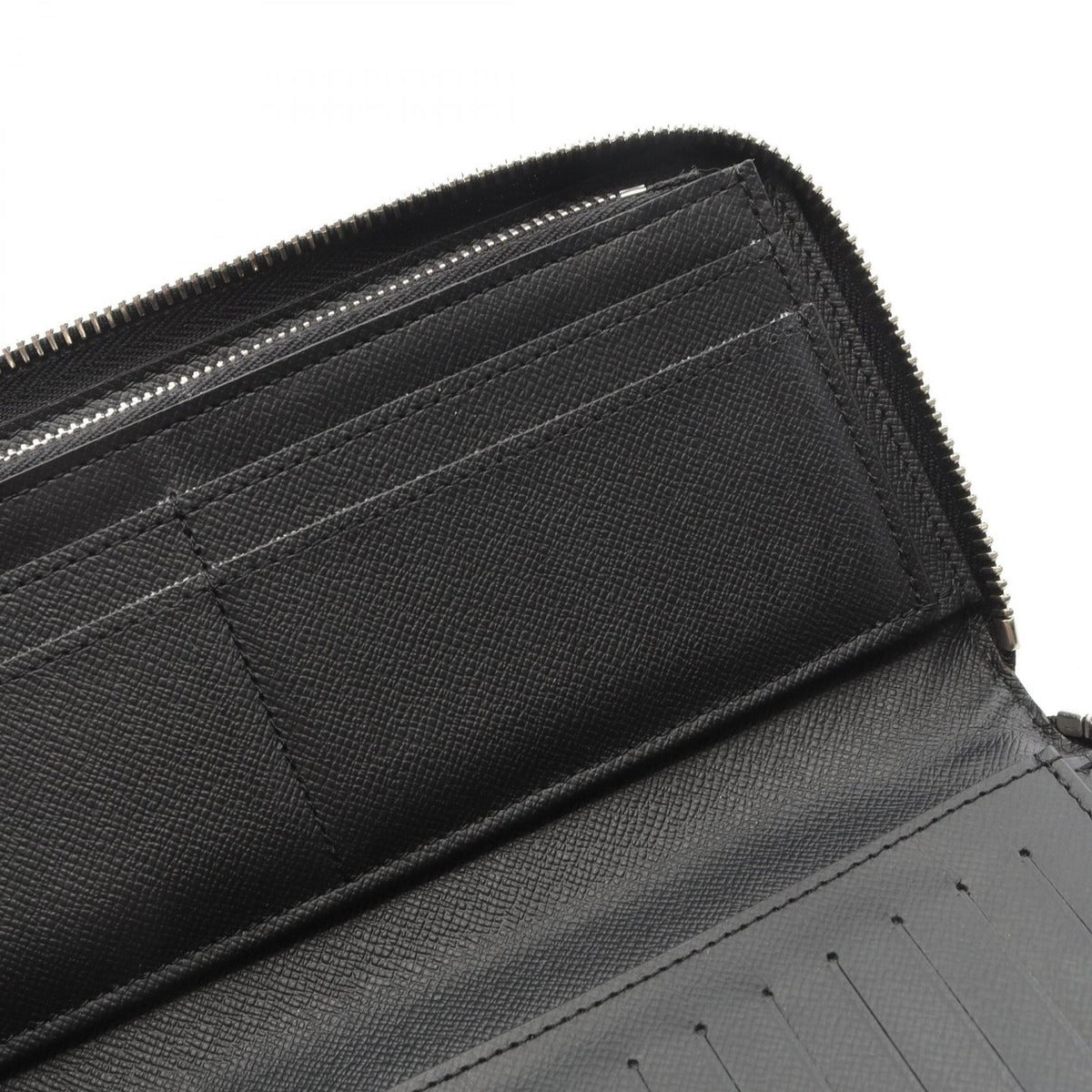 Louis Vuitton Round Wallet Zippy Vertical Noir Black Leather — view 6