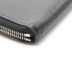 Louis Vuitton Round Wallet Zippy Vertical Noir Black Leather — view 7