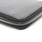 Louis Vuitton Round Wallet Zippy Vertical Noir Black Leather — view 9