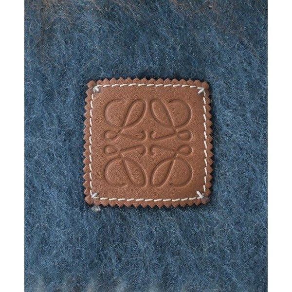 Loewe Scarf Brown Navy Green — view 4